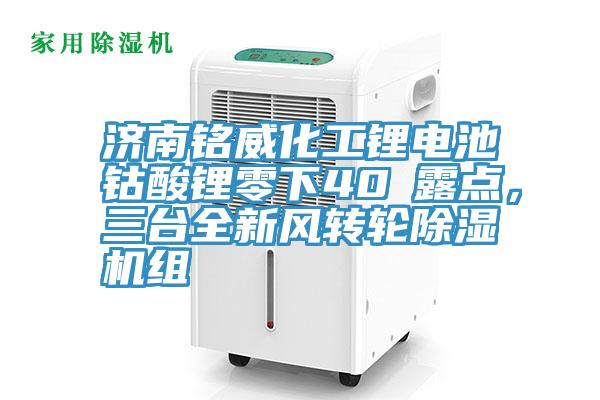 濟(jì)南銘威化工鋰電池鈷酸鋰零下40℃露點(diǎn)，三臺(tái)全新風(fēng)轉(zhuǎn)輪除濕機(jī)組