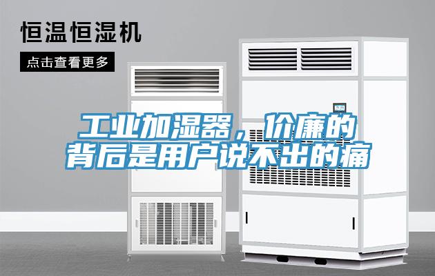 工業(yè)加濕器，價(jià)廉的背后是用戶說不出的痛