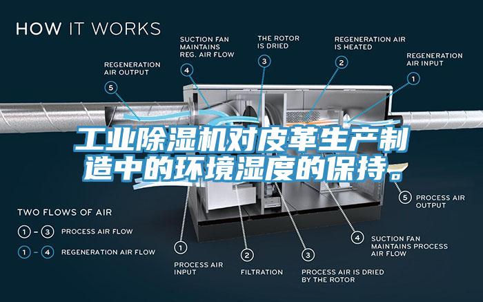 工業(yè)除濕機(jī)對(duì)皮革生產(chǎn)制造中的環(huán)境濕度的保持。