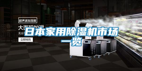 日本家用除濕機(jī)市場(chǎng)一覽