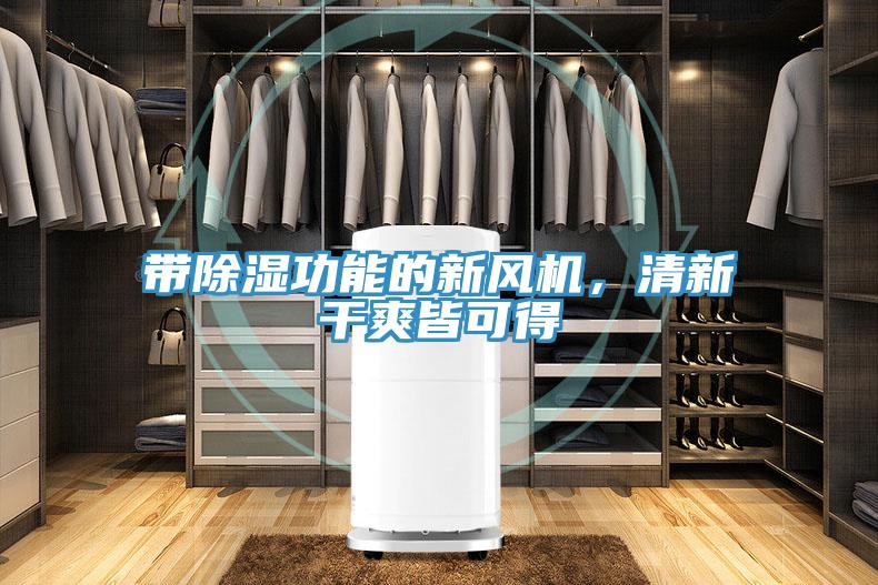 帶除濕功能的新風(fēng)機(jī)，清新干爽皆可得