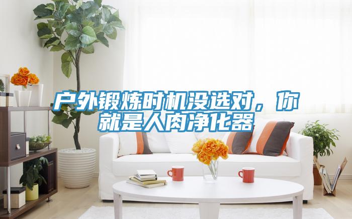 戶外鍛煉時機沒選對，你就是人肉凈化器