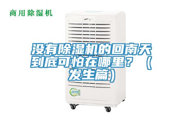 沒(méi)有除濕機(jī)的回南天到底可怕在哪里？（發(fā)生篇）