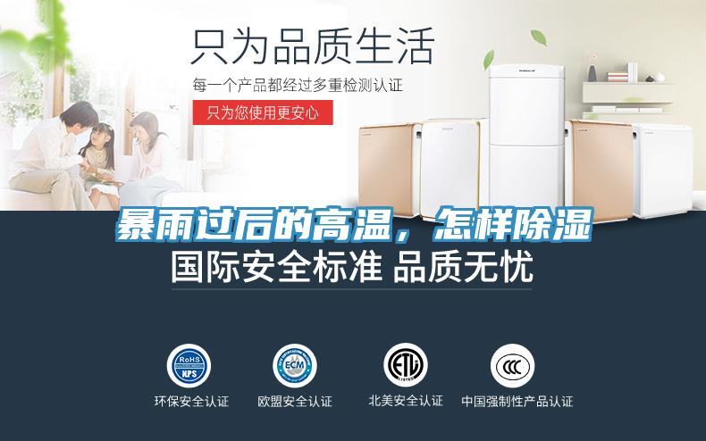 暴雨過后的高溫，怎樣除濕