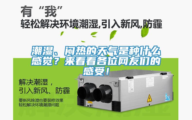 潮濕、悶熱的天氣是種什么感覺(jué)？來(lái)看看各位網(wǎng)友們的感受！