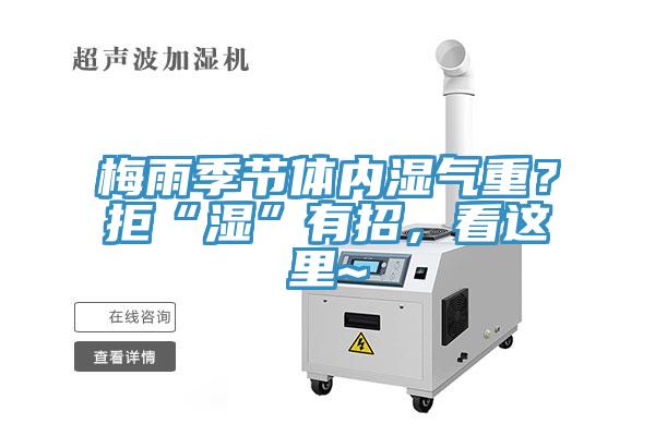 梅雨季節(jié)體內濕氣重？拒“濕”有招，看這里~