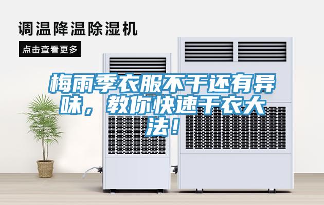 梅雨季衣服不干還有異味，教你快速干衣大法！