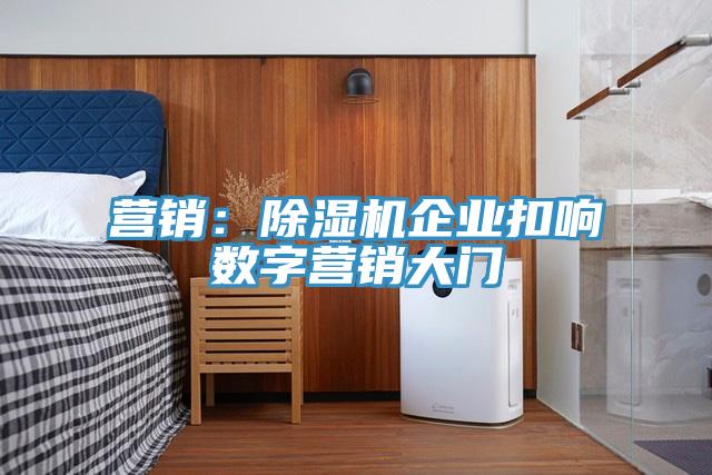 營銷：除濕機企業(yè)扣響數(shù)字營銷大門
