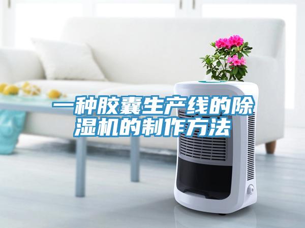 一種膠囊生產(chǎn)線的除濕機的制作方法
