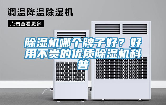除濕機哪個牌子好？好用不貴的優(yōu)質除濕機科普