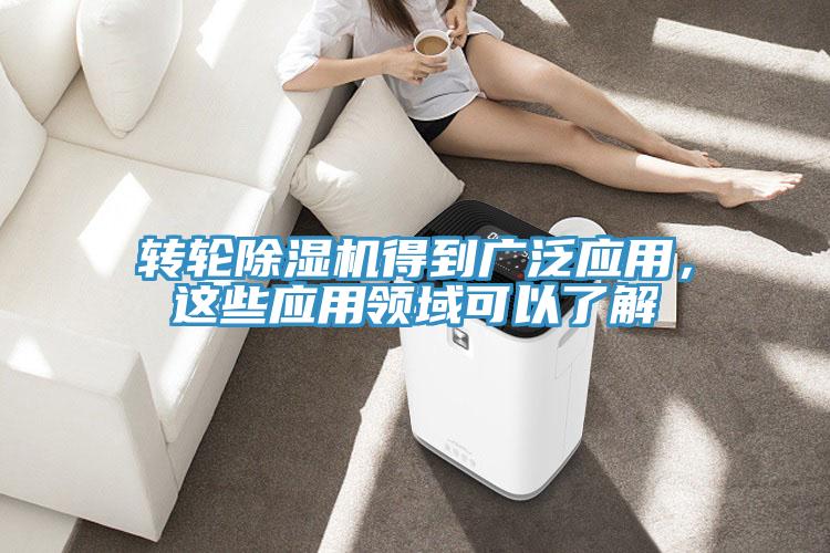 轉輪除濕機得到廣泛應用，這些應用領域可以了解