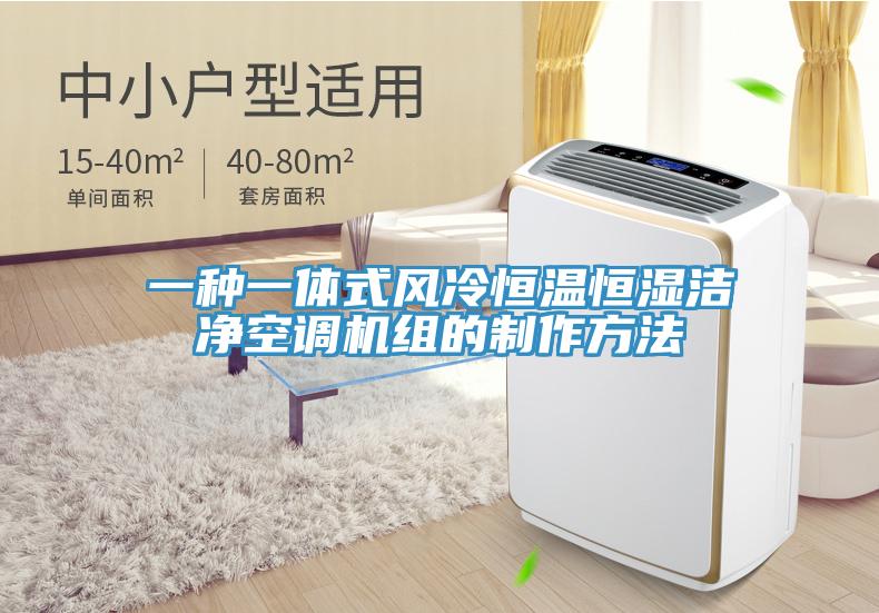 一種一體式風冷恒溫恒濕潔凈空調(diào)機組的制作方法