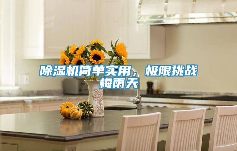 除濕機(jī)簡單實(shí)用，極限挑戰(zhàn)梅雨天