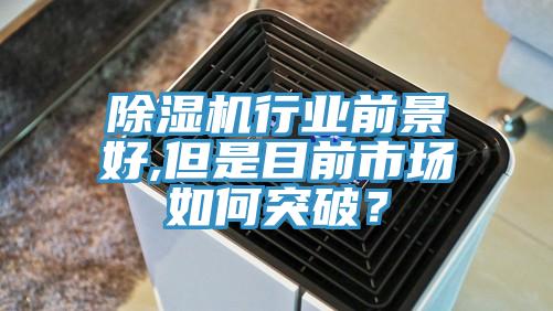 除濕機行業(yè)前景好,但是目前市場如何突破？