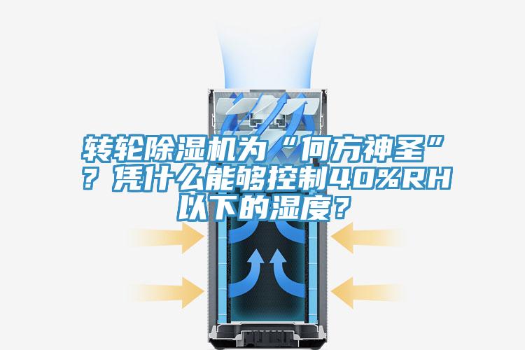 轉(zhuǎn)輪除濕機(jī)為“何方神圣”？憑什么能夠控制40%RH以下的濕度？