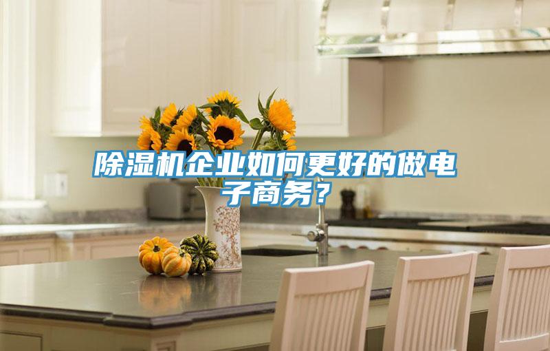 除濕機(jī)企業(yè)如何更好的做電子商務(wù)？