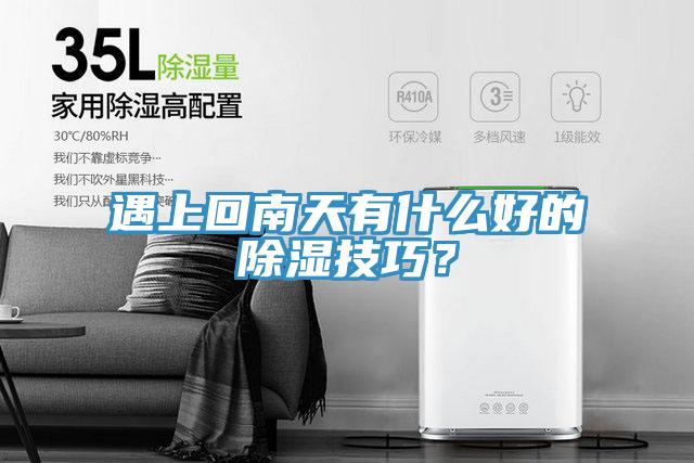 遇上回南天有什么好的除濕技巧？