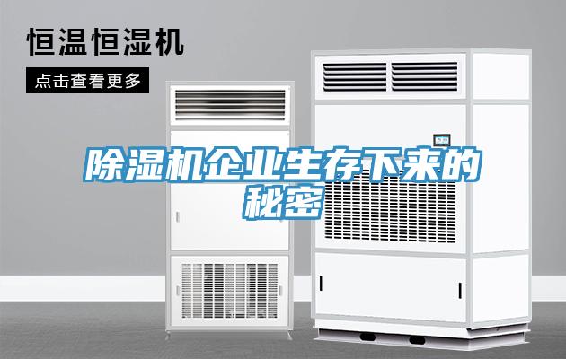 除濕機(jī)企業(yè)生存下來的秘密