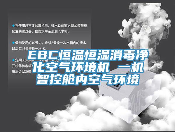 EBC恒溫恒濕消毒凈化空氣環(huán)境機 一機智控艙內(nèi)空氣環(huán)境