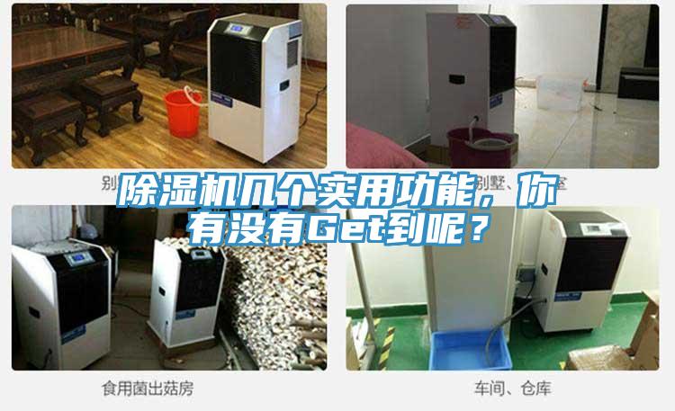 除濕機幾個實用功能，你有沒有Get到呢？