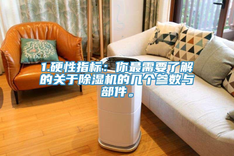 1.硬性指標(biāo)：你最需要了解的關(guān)于除濕機(jī)的幾個參數(shù)與部件。