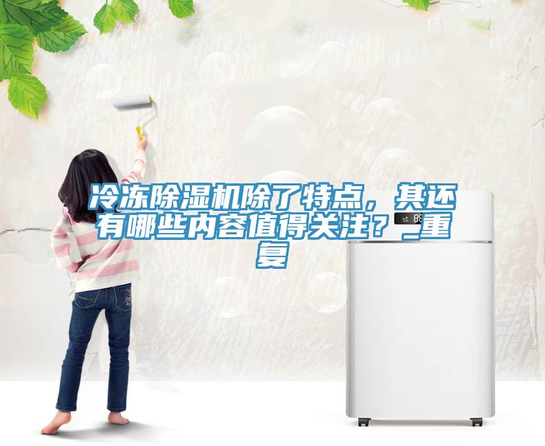 冷凍除濕機除了特點，其還有哪些內(nèi)容值得關(guān)注？_重復(fù)