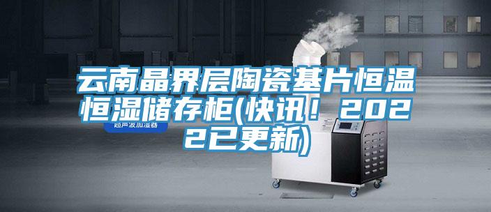 云南晶界層陶瓷基片恒溫恒濕儲存柜(快訊！2022已更新)