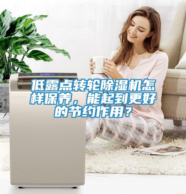 低露點(diǎn)轉(zhuǎn)輪除濕機(jī)怎樣保養(yǎng)，能起到更好的節(jié)約作用？