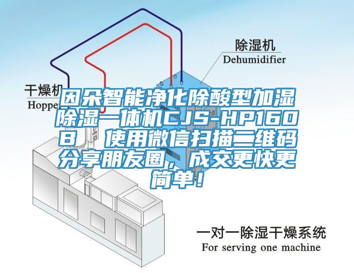 因朵智能凈化除酸型加濕除濕一體機(jī)CJS-HP160B  使用微信掃描二維碼分享朋友圈，成交更快更簡(jiǎn)單！