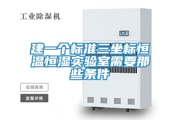 建一個標(biāo)準(zhǔn)三坐標(biāo)恒溫恒濕實(shí)驗(yàn)室需要那些條件