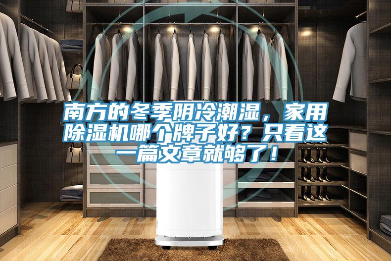 南方的冬季陰冷潮濕，家用除濕機哪個牌子好？只看這一篇文章就夠了！