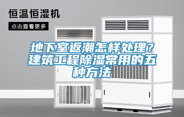 地下室返潮怎樣處理？建筑工程除濕常用的五種方法