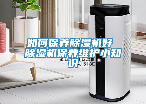 如何保養(yǎng)除濕機好 除濕機保養(yǎng)維護小知識
