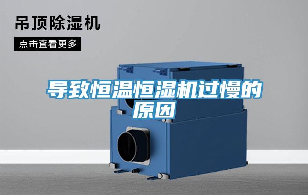 導(dǎo)致恒溫恒濕機過慢的原因