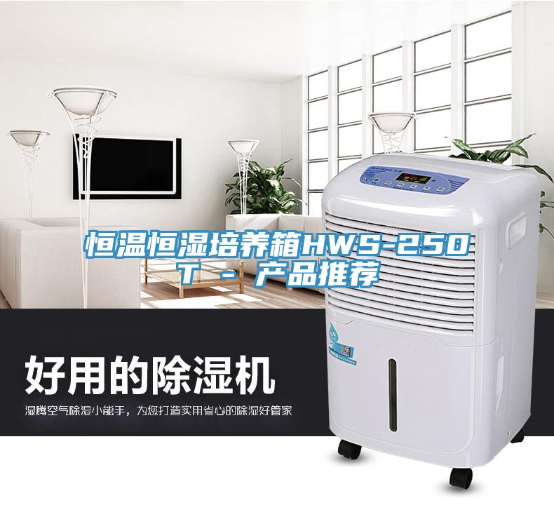 恒溫恒濕培養(yǎng)箱HWS-250T - 產(chǎn)品推薦