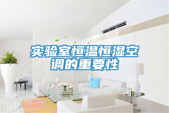 實驗室恒溫恒濕空調(diào)的重要性