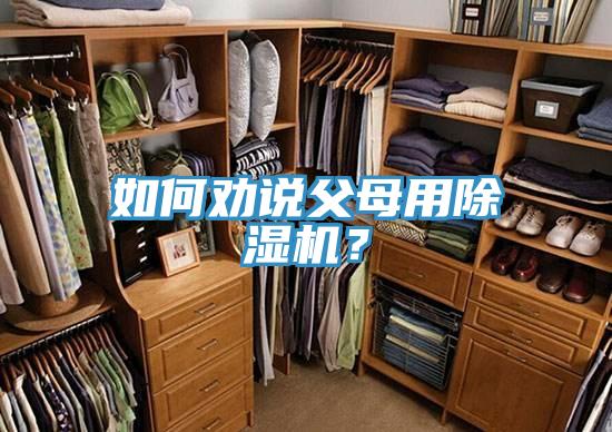 如何勸說父母用除濕機？