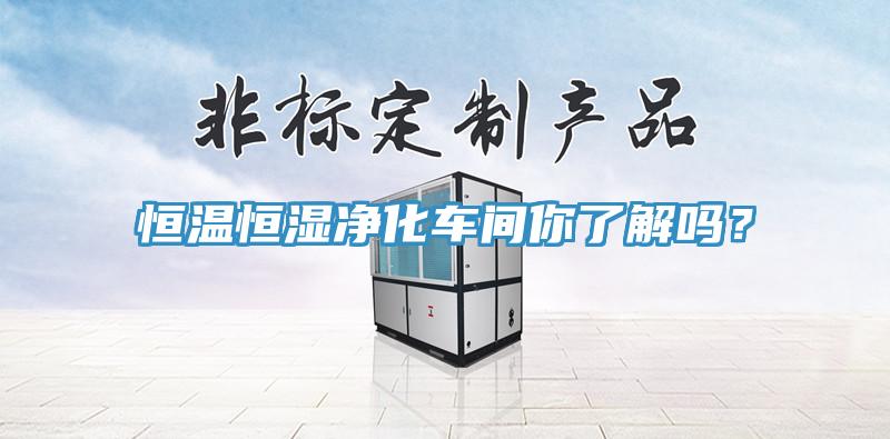 恒溫恒濕凈化車間你了解嗎？