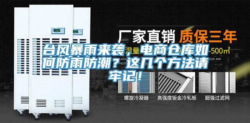 臺風(fēng)暴雨來襲，電商倉庫如何防雨防潮？這幾個方法請牢記！