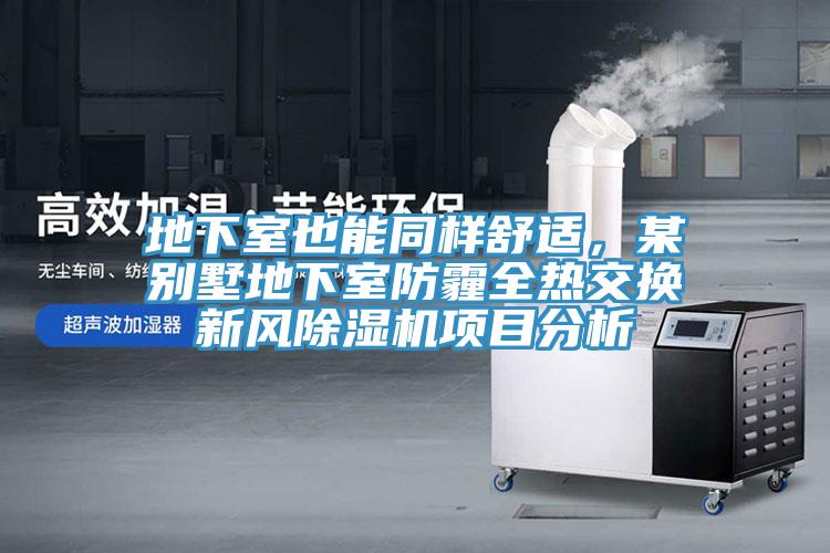 地下室也能同樣舒適，某別墅地下室防霾全熱交換新風(fēng)除濕機(jī)項(xiàng)目分析