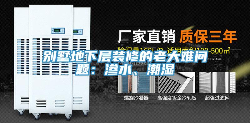 別墅地下層裝修的老大難問題：滲水、潮濕