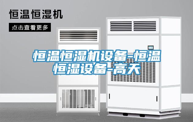 恒溫恒濕機(jī)設(shè)備-恒溫恒濕設(shè)備-高天