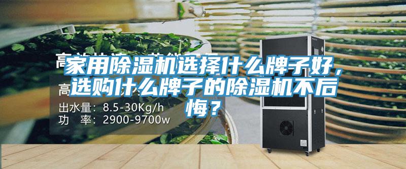 家用除濕機(jī)選擇什么牌子好，選購(gòu)什么牌子的除濕機(jī)不后悔？