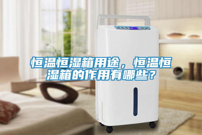 恒溫恒濕箱用途，恒溫恒濕箱的作用有哪些？