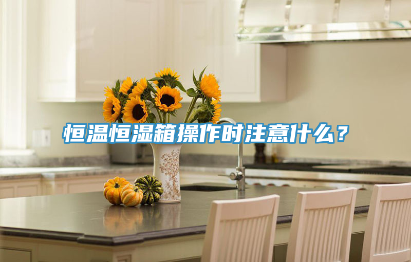 恒溫恒濕箱操作時注意什么？
