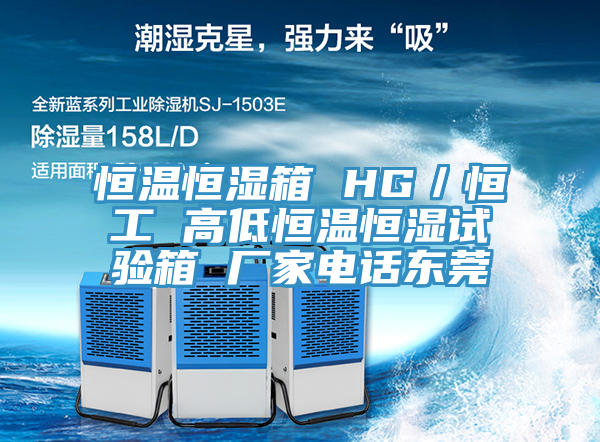 恒溫恒濕箱 HG／恒工 高低恒溫恒濕試驗(yàn)箱 廠家電話(huà)東莞