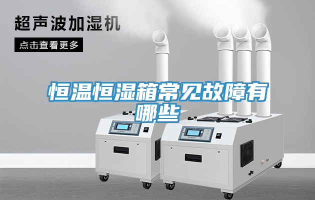 恒溫恒濕箱常見(jiàn)故障有哪些