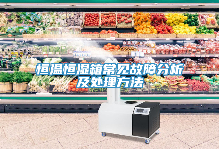 恒溫恒濕箱常見(jiàn)故障分析及處理方法