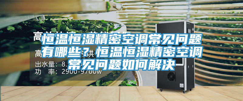恒溫恒濕精密空調(diào)常見問(wèn)題有哪些？恒溫恒濕精密空調(diào)常見問(wèn)題如何解決