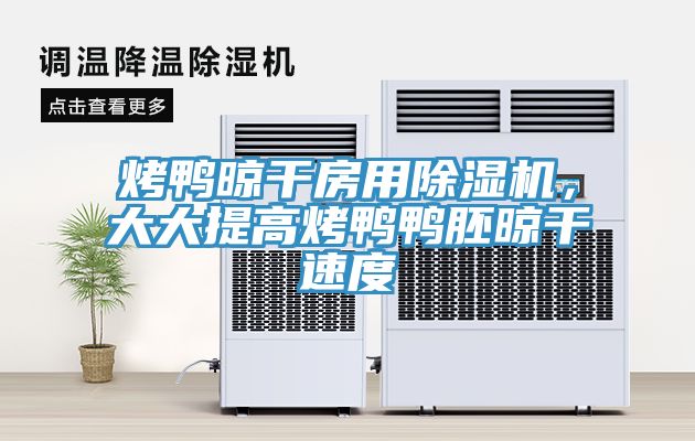 烤鴨晾干房用除濕機(jī)，大大提高烤鴨鴨胚晾干速度